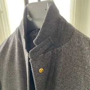 Massimo Dutti grey/herringbone blazer